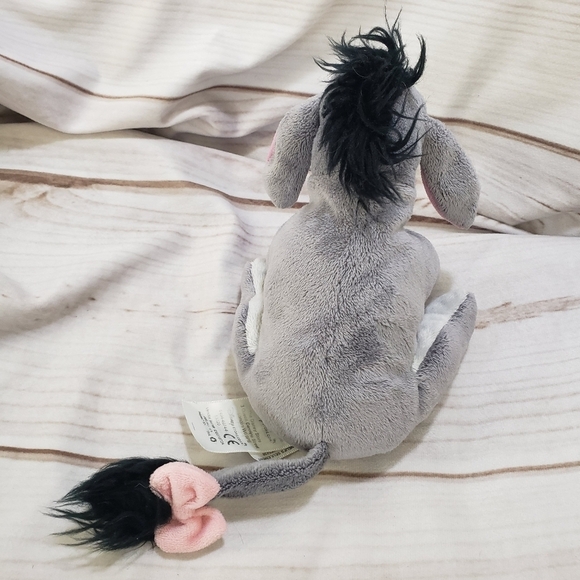 Disney Eeyore Donkey Plush Stuffed Animal 7 Inch Winnie The Pooh Bean Tush - Picture 6 of 9